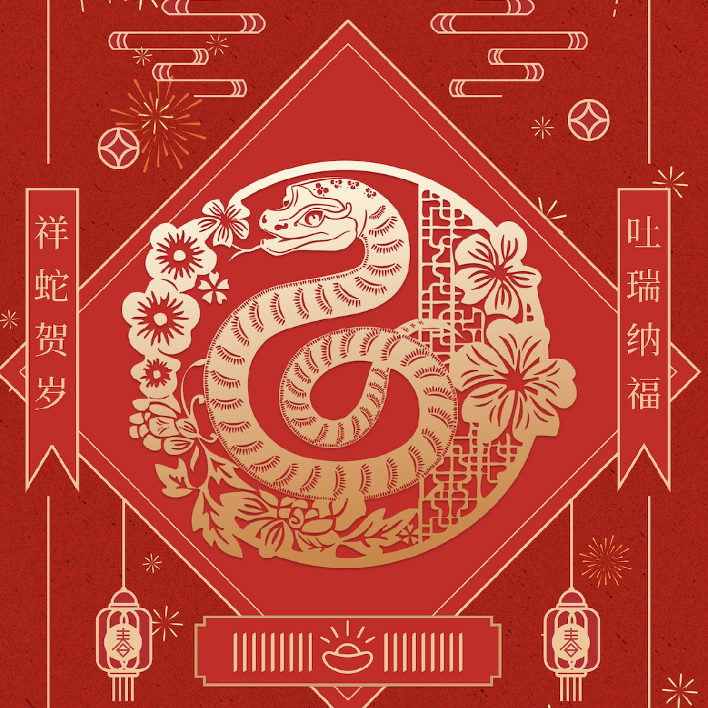 瑞蛇攜福至，萬(wàn)象啟新程